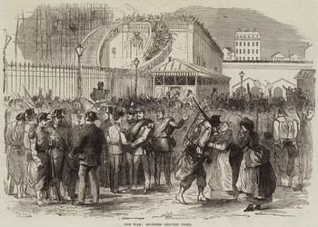 The War, Soldiers leaving Paris